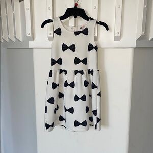 H&M White and Black Sleeveless Sundress